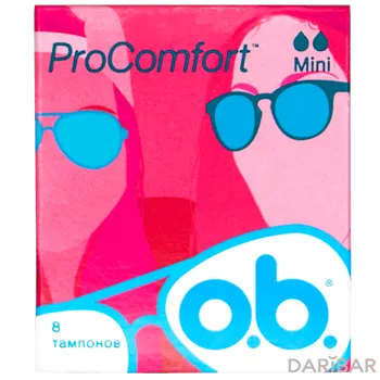 O.B. Pro Comfort Mini Тампоны №8 в Алматы | Johnson&Johnson