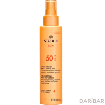 Nuxe Sun SPF 50 Cолнцезащитный Спрей Для Лица И Тела 150 Мл в Астане | Nuxe 