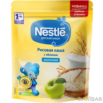 Nestle Каша Молочная Рисовая С Яблоком С 5 Месяцев 220 Г в Алматы | Nestle 