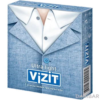 Vizit Ultra Light Презервативы Ультратонкие №3 в Шымкенте | Condomi Erfurt Productions Gmb