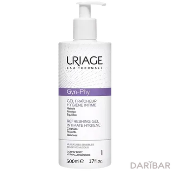 Uriage Gyn-Phy Освежающий Гель Для Интимной Гигиены 500 Мл в Астане | Laboratoires Dermatologiques d'Uriage