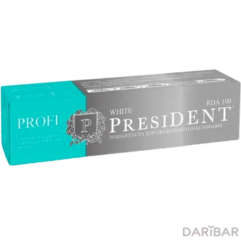 President Profi White RDA 100 Зубная Паста Отбеливающая 50 Мл в Алматы | Betafarma S.p.A.