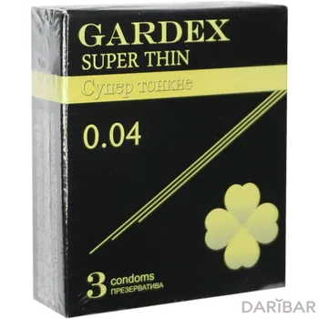 Gardex Super Thin Презервативы Супер Тонкие №3 в Алматы | Иннолатекс Сдн Бхд