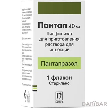 Пантап Флакон 40 Мг №1 в Астане | «Нобел Илач Санаи ве Тиджарет А.Ш.»