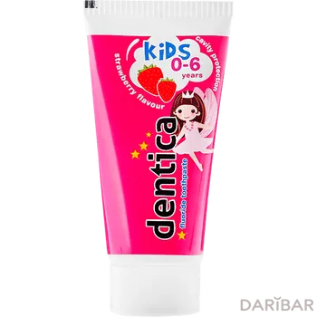 Dentica Kids Strawberry Flavour Зубная Паста Детская 50 Мл в Алматы | Dentica 