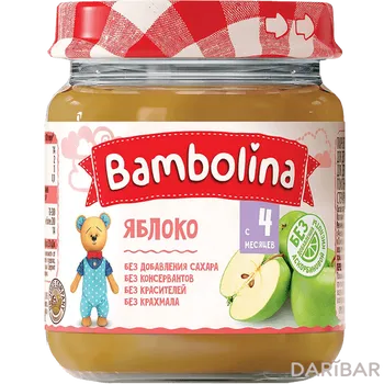 Bambolina Пюре Из Яблока С 4 Месяцев 100 Г в Алматы | ООО «Белфуд Продакшен»