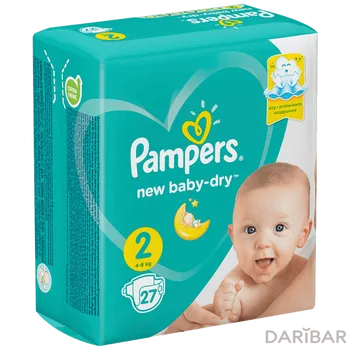 Pampers New Baby-Dry Mini Подгузники 2 (4-8 Кг) №27 в Алматы | Procter & Gamble