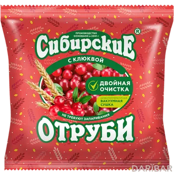 Отруби Сибирские Пшеничные С Клюквой 200 Г в Алматы | ООО Сибирская Клетчатка 