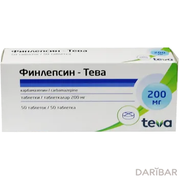 Финлепсин Тева Таблетки 200 Мг №50 в Алматы | Teva Operations Poland Sр.z.о.о.	