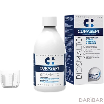 Curasept Biosmalto Caries Abrasion And Erosion Ополаскиватель Для Полости Рта 300 Мл в Астане | Curasept S.p.A