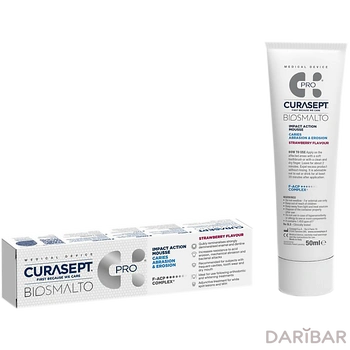 Curasept Biosmalto Caries Abrasion And Erosion Мусс Для Полости Рта Клубника 50 Мл в Астане | Curasept S.p.A