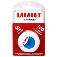 Lacalut зубная нить с держателем 50 м