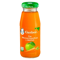 Gerber сок яблоко морковь с 6 месяцев 175 мл