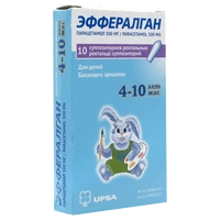 Эффералган суппозитории ректальные 300 мг №10 