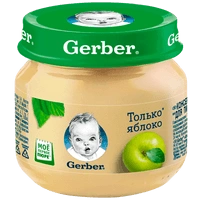 Gerber пюре яблоко с 4 месяцев 80 г